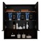 Tuhome Jaspe Mirror Cabinet, Three Internal Shelves, One Open Shelf, Double Door Cabinet, Black GLW5551 - alternate 4